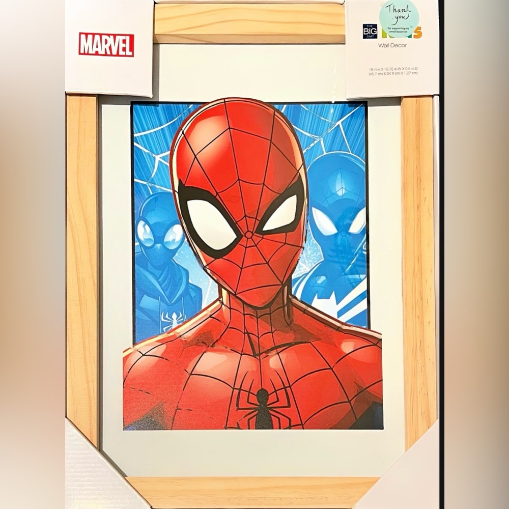 Marvel Spider-Man Red and Blue Wall Art